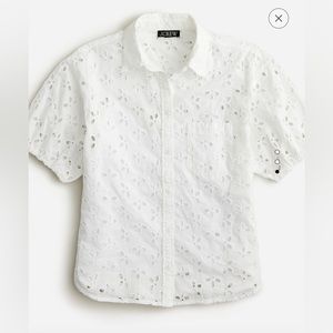 JCrew Spring garden top in eyelet - Size 4